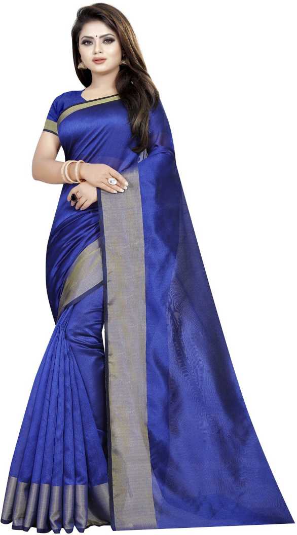 Divyanka New Trendy Fashion Suti Cotton Saree ( SC-LP-BLUE )