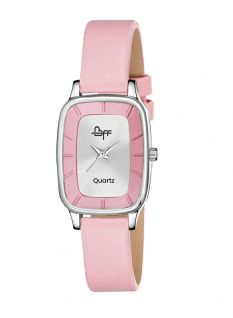 BFF Pink Square Analog Watch For Women