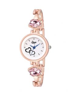 BFF New Pink Dimond Dial Printed Analog Watch For Women