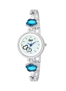 BFF New White Dimond Dial Printed Analog Watch For Women