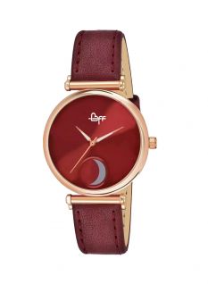 BFF Red Moon Wrist Analog Watch For Women