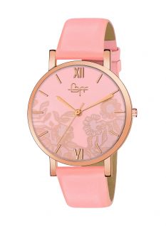 BFF Pink Flower Fab Style Analog Watch For Women