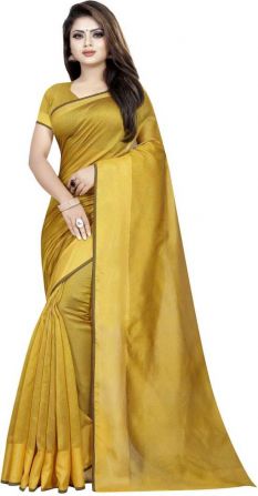 Divyanka New Trendy Fashion Suti Cotton Saree ( SC-LP-GOLD )