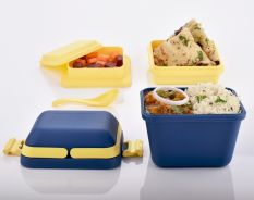 Rotek 3 in 1 Lunch Box Airtight Lunch Box Set | 3 Compartment